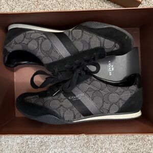 Coach Women’s Black and Gray Athletic tennis Shoes Size 6.5